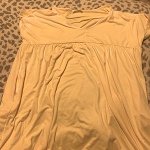 yellow t shirt dress with pockets!